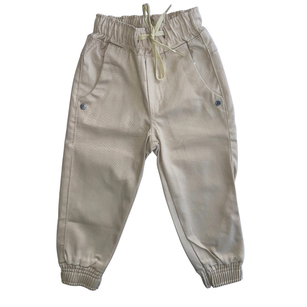 Calça Jogger Juvenil Infantil Sarja Cargo Punho