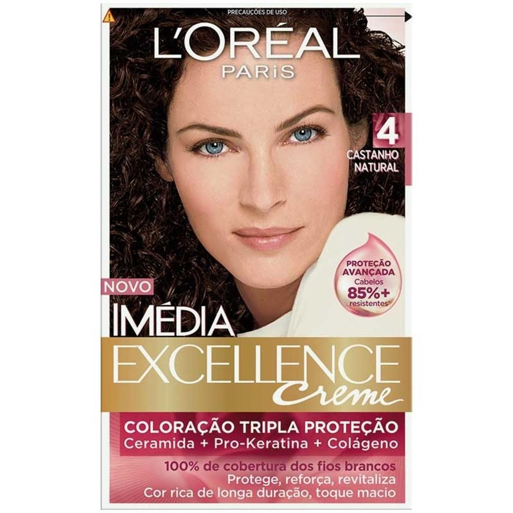 Tintura Imedia Excellence 4 Castanho Natural em Oferta na Shopee