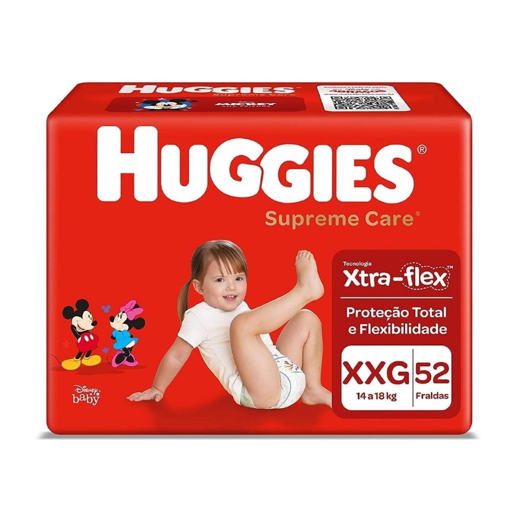 Fralda Huggies Supreme Care XXG 54 Unidades