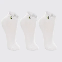 Meia Lupo Kit Com 3 Pares Branco Infantil Unissex Escolar