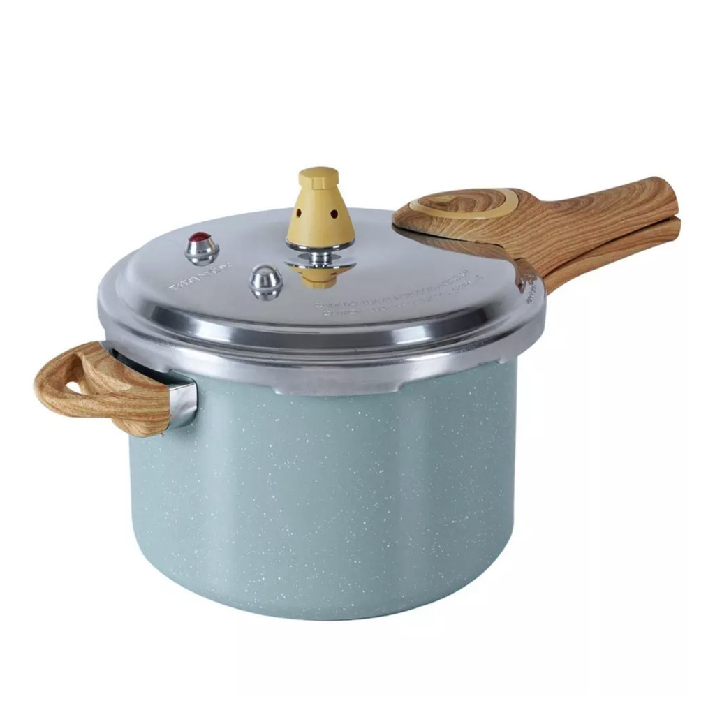 Panela de Pressão Antiaderente Ceramica Brinox 4,2 Litros Cooktop Fogão Indução Fechamento Externo Botanika - Home & Living