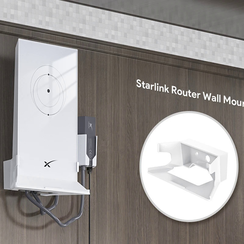 EDUP StarLink Mount ABS Wall Mount Router Proteção Star Link Internet Kit Suportes Suporte para StarLink Mesh Router V2