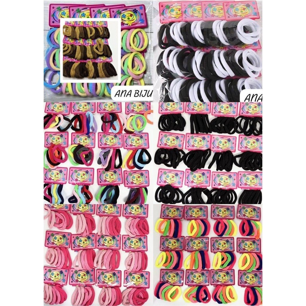 KIT 504 unidades Médio Xuxinha para cabelo de Meia  Rabico e elástico para cabelo Scrunchie