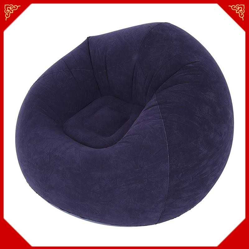 Sofá Insuflável Grande Cadeira Flocking PVC Garden Lounge Beanbag Móveis De Exterior Sacos De Mochila Para Camping