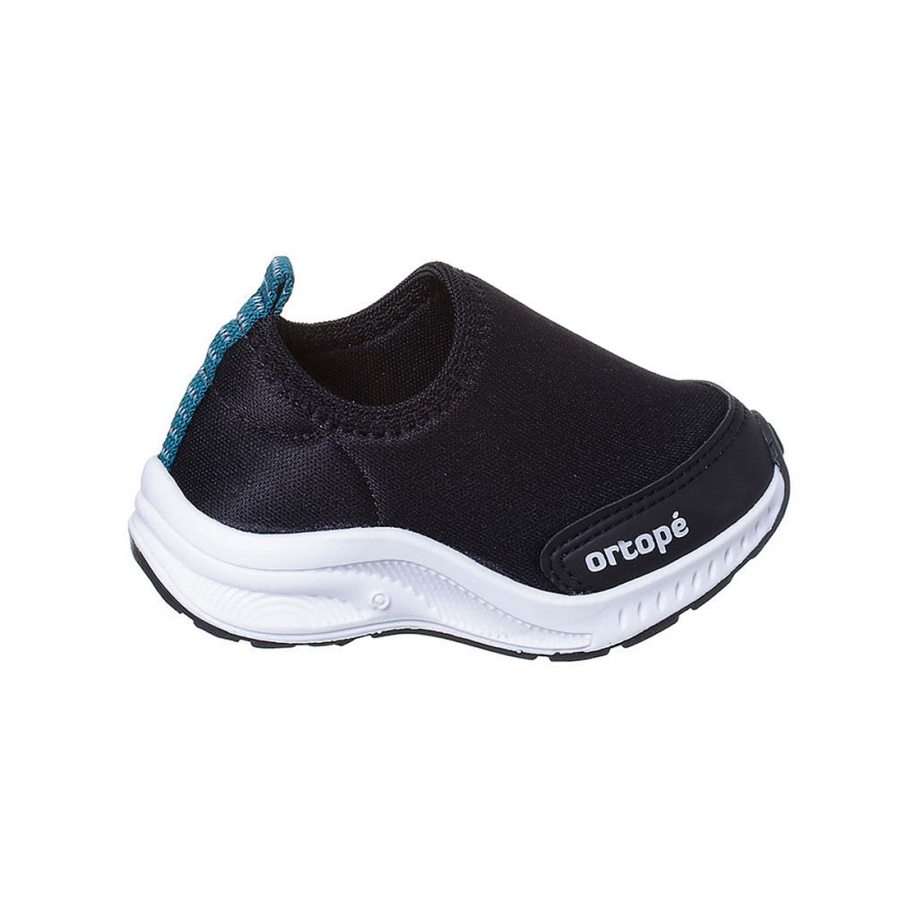 Tênis Infantil Masculino Ortopé Dna Flex Calce Fácil Preto - Baby & Kids Fashion