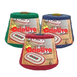 Barbante Para Crochê Criativa Big 2,5Kg Fio Número 6 Colorido