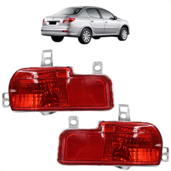 Kit 2 Lanterna Traseira Anti Neblina Peugeot 207 2008 2009 2010 Até 2013