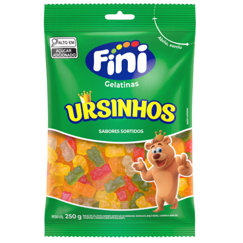 Bala Fini Gelatina Ursinhos Sortidos 250gr - Food & Beverages