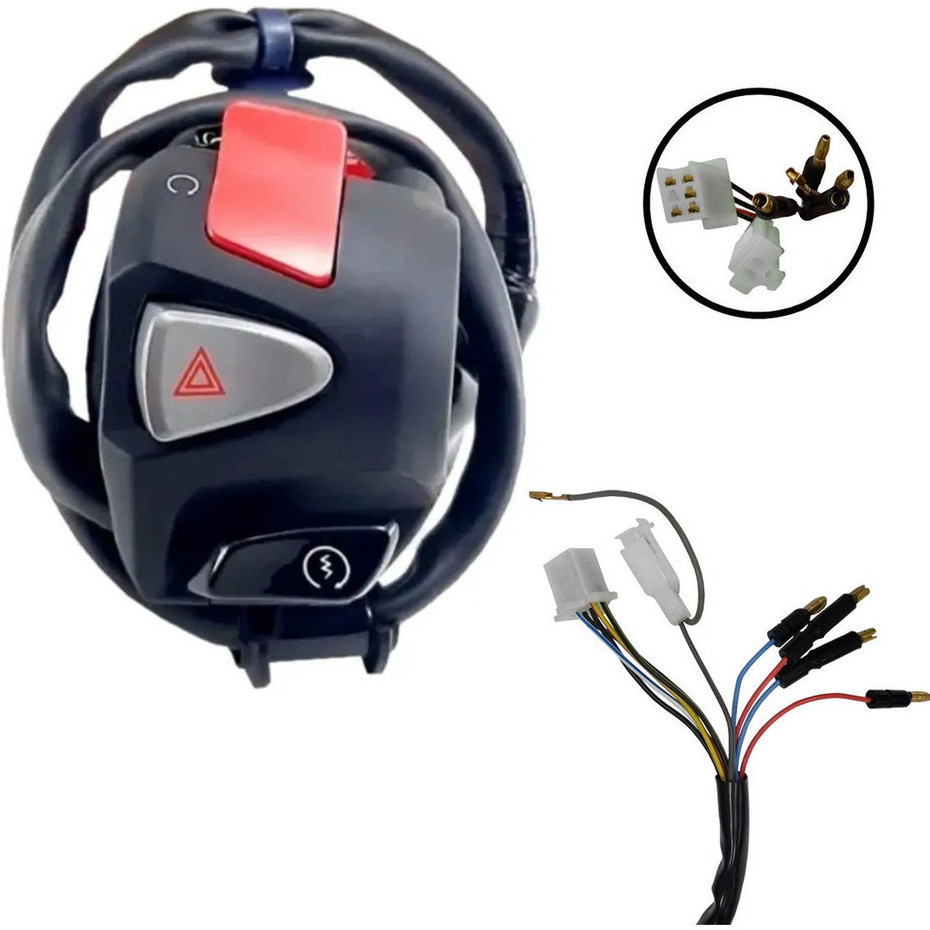Punho Partida Nxr 160 Bros Pisca Alerta Modelo Cb 500 X