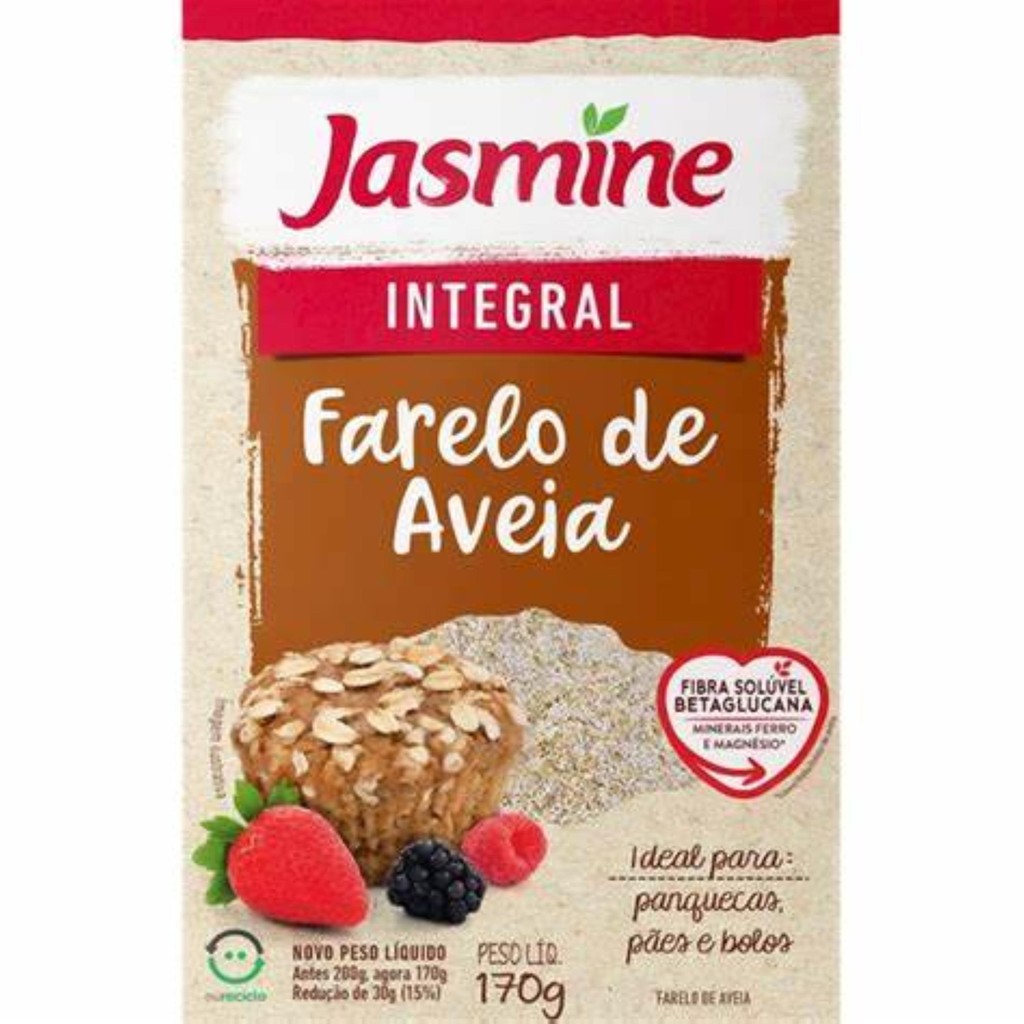 Jasmine Farelo De Aveia Integral 170G