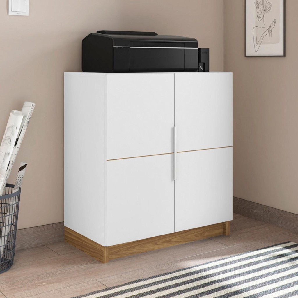Armário Para Escritório Baixo Cubic - Home & Living