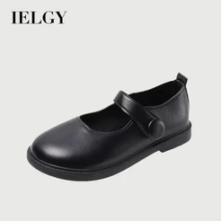 IELGY Sapatos De Couro Japonês Para Meninas Estudantes 2026 Novos Vintage Pretos Mary Jane
