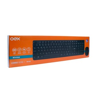 Kit Teclado com Mouse sem Fio OEX TM408 Preto em Oferta na Shopee