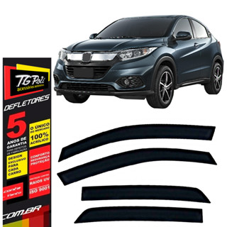 Calha de Chuva Honda HR-V 2015 a 2021 4 portas TG Poli Defletor Portas Protetor Janelas Fumê em Oferta na Shopee