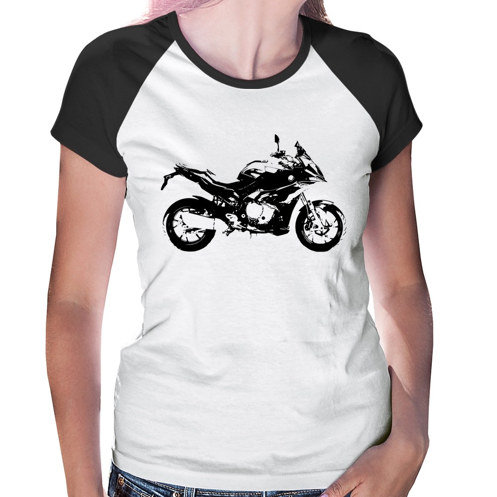 Baby Look Raglan Moto S 1000 XR Art Feminina