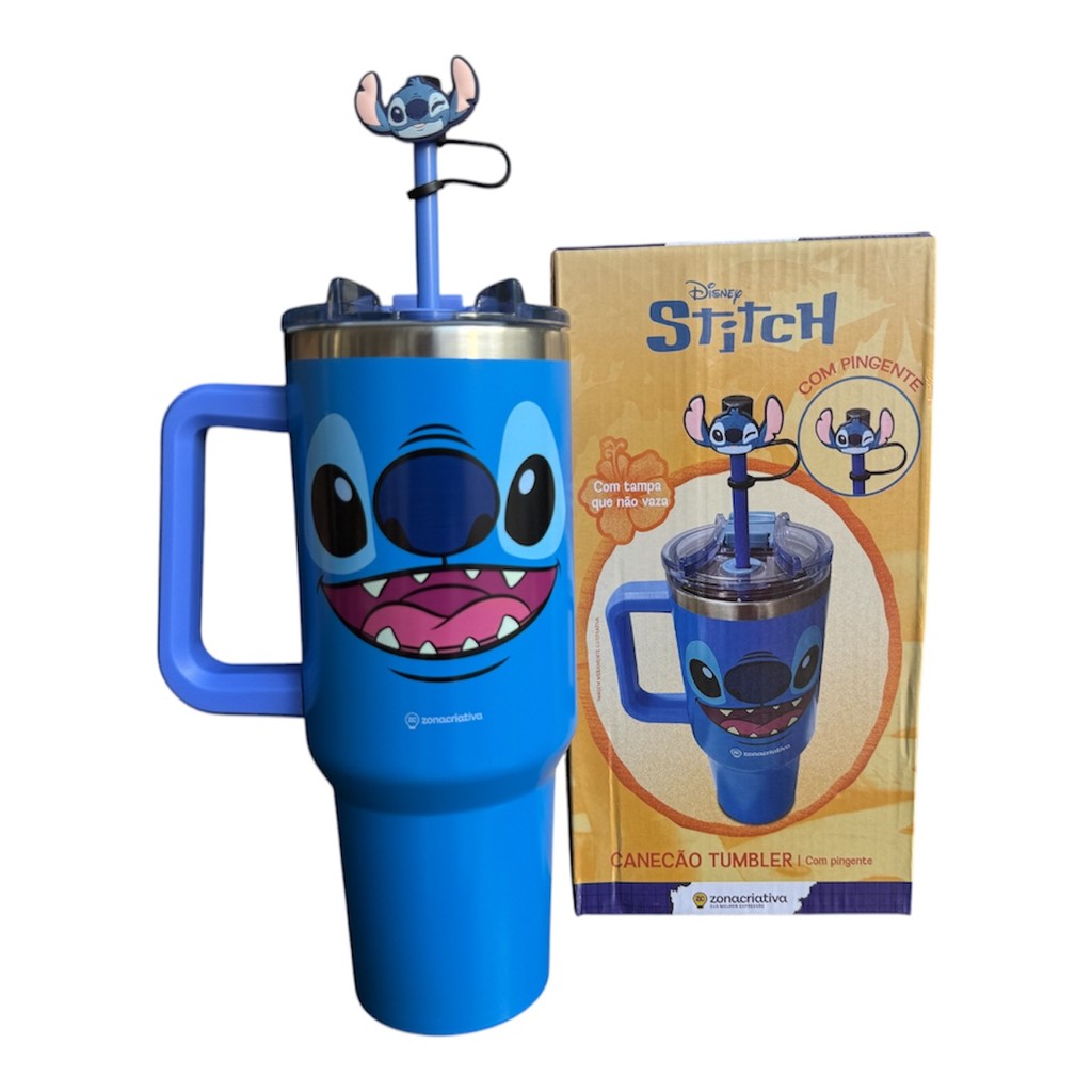 Copo Tumbler Rostinho Stitch Disney 1,150L - ZonaCriativa