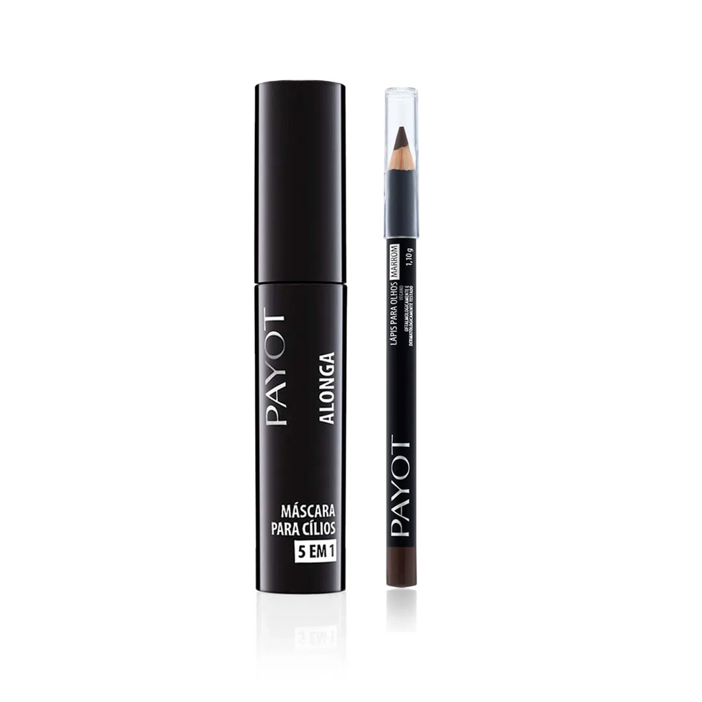 Kit Olhos - Máscara de Cílios Alonga + Lápis de Olhos Marrom Payot - Beauty