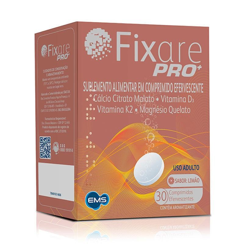 Suplemento Alimentar Fixare Pro+ Sabor Limão 30 Comprimidos Efervescentes - Health