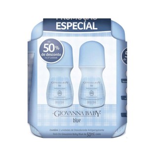 kit Desodorante Roll-On Giovanna Baby Blue 2 Unidades 50ml Cada em Oferta na Shopee