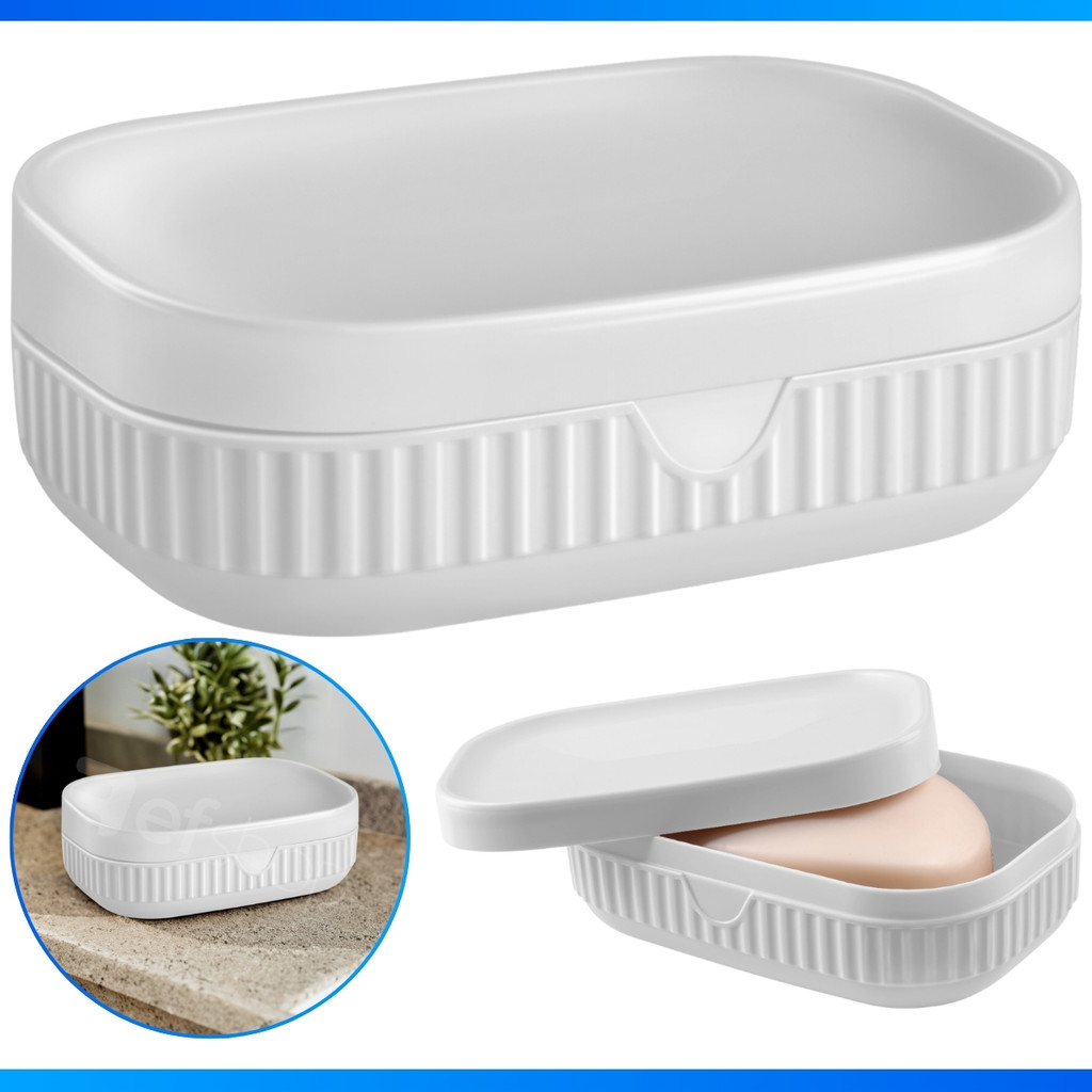 Saboneteira Caixa De Sabão à Prova d'Água Com Tampa Porta Sabonete Banheiro Lavabo Moderno em Oferta na Shopee