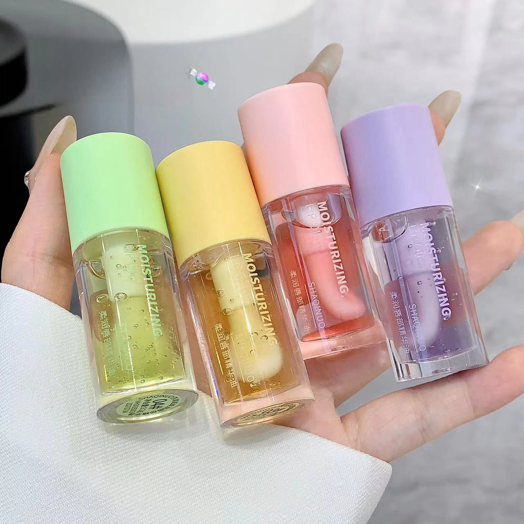 SHAQINUO Crystal Jelly Hidratante Lip Oil Transparente Clarear Linhas Labiais Brilho Labial em Oferta na Shopee