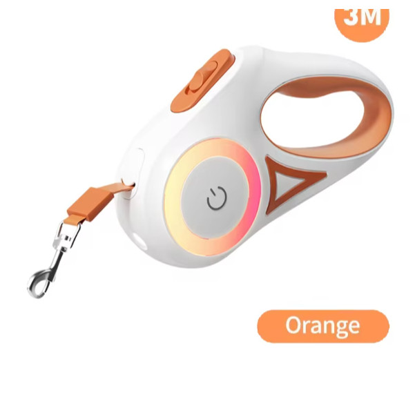 Coleira automática para cães retrátil led luminosa em Oferta na Shopee