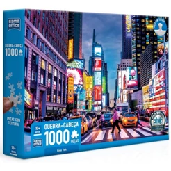 QUEBRA CABEÇA NOVA YORK 1000 PEÇAS TOYSTER TIMES SQUARE PUZZLE PONTOS TURÍSTICOS EUA NEW IORQUE USA