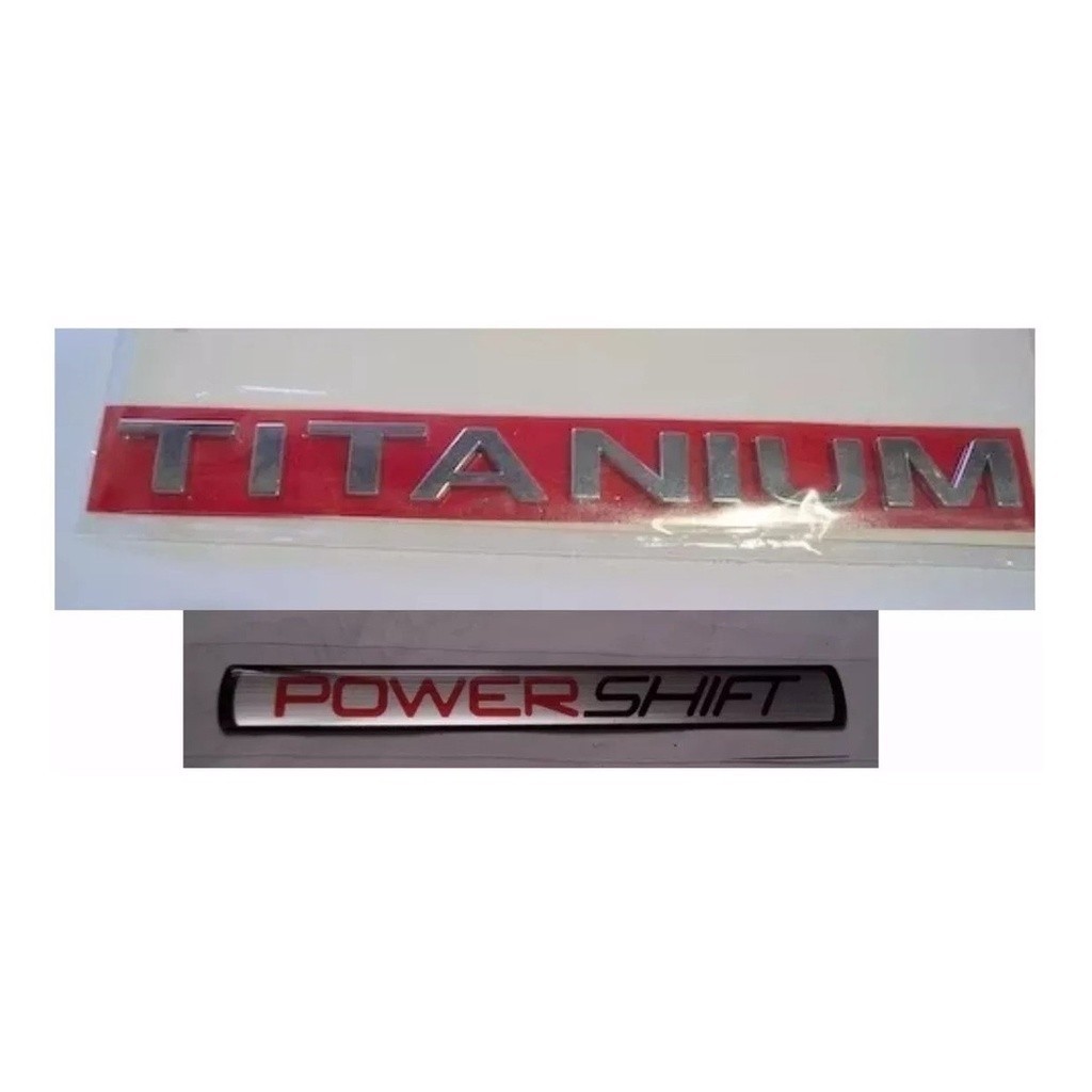 Emblema Ford Titanium + Powershift New Fiesta