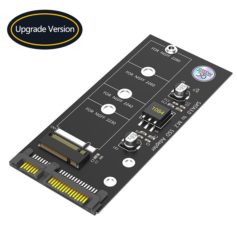 M.2 NGFF SSD para SATA 3 3.0 Conversor de Cartão Adaptador B B & M Chave para 2230 2242 2260 2280 M.2 Protocolo SATA Unidade de Disco de Estado Sólido SSD