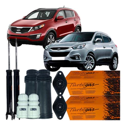 Kit Amortecedor Traseiro + Batente coxim Ix35 Sportage 2.0 16v 2010 á 2015