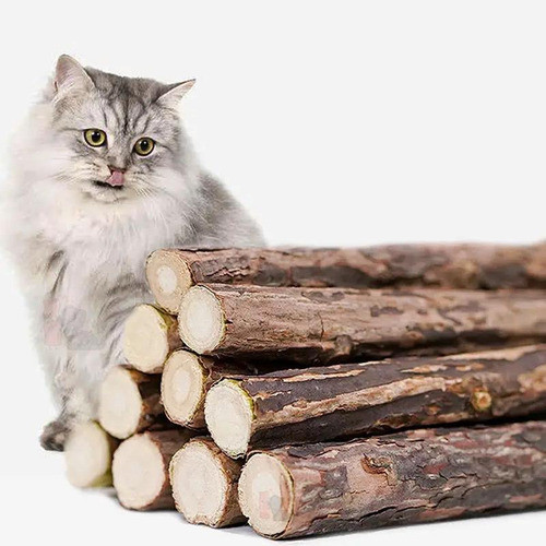 25 Unidades Matatabi Varas De Catnip Limpa Dentes Anti Stres Brinquedo Interativo para gatos