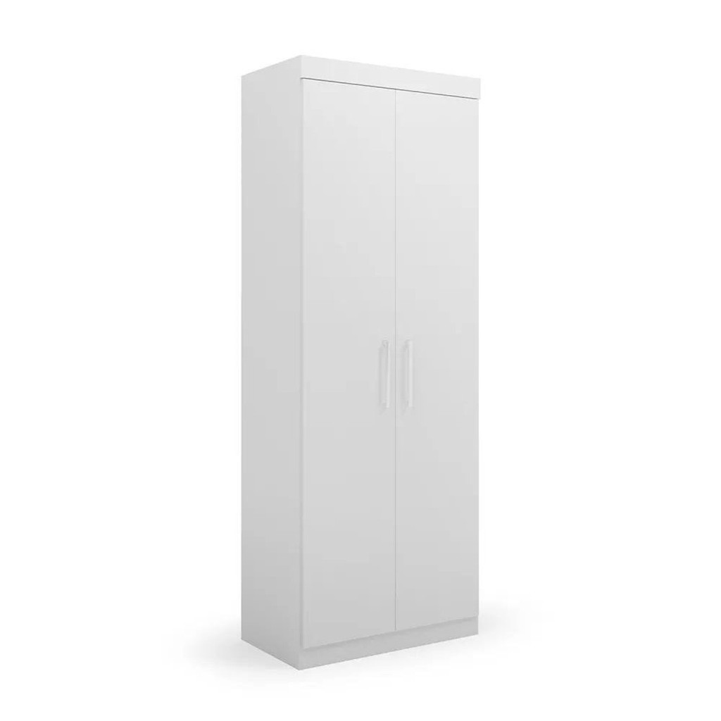 Guarda Roupa Casal Modular 2 Portas 2 Gavetas Gênova Plus Branco - Home & Living