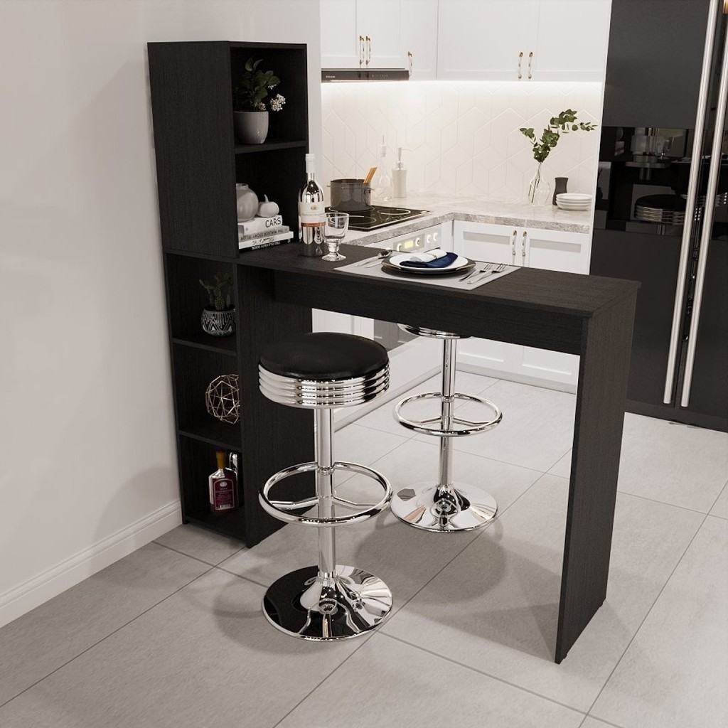 Bancada Gourmet 5 Nichos Ville  Preto em Oferta na Shopee