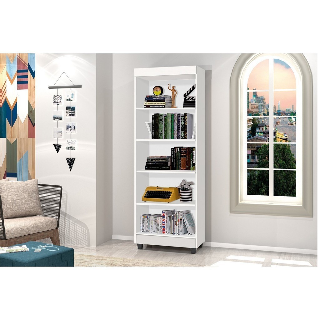 Estante Multiuso 5 Prateleiras Aspen Branco em Oferta na Shopee