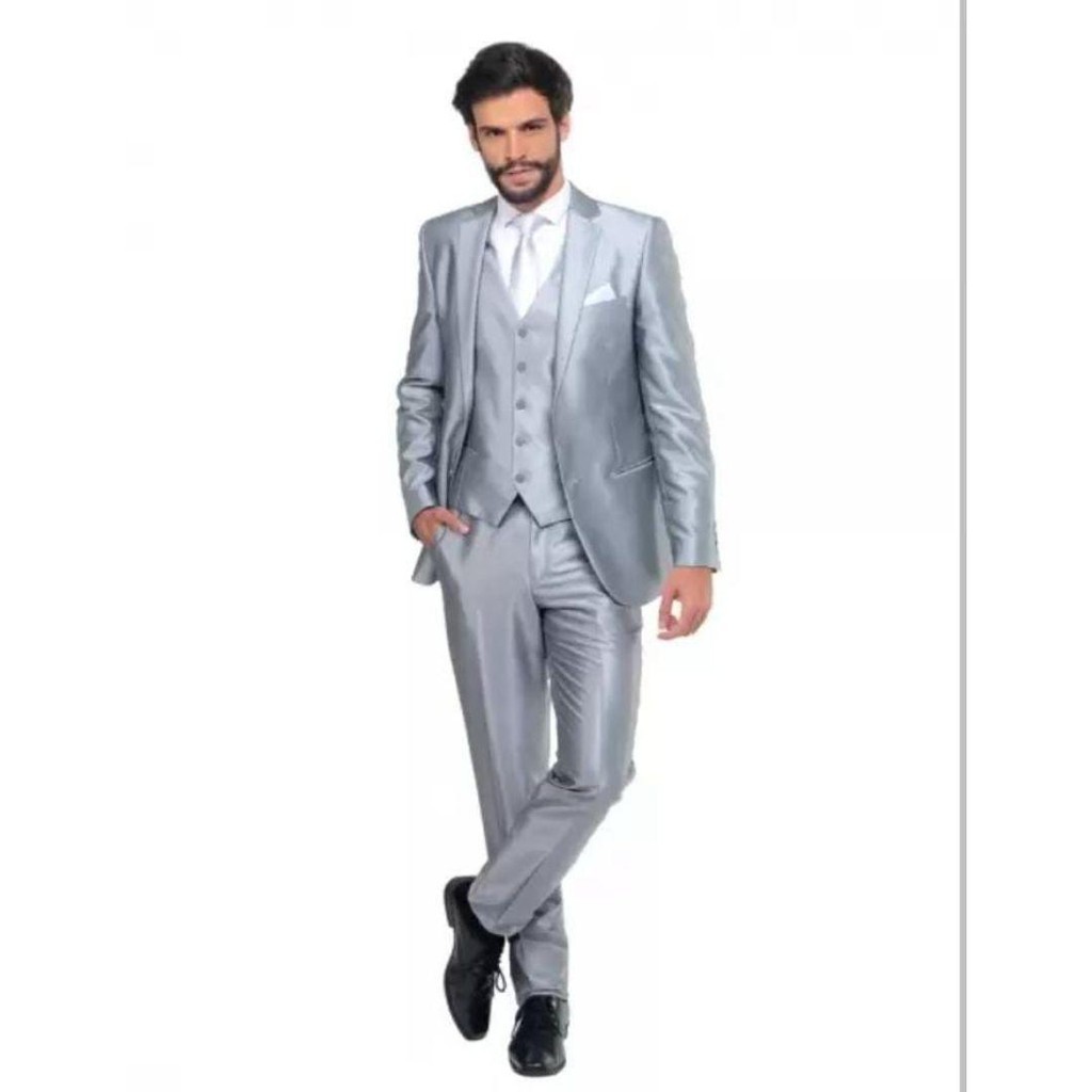 Terno/Costume Poliviscose - Prata