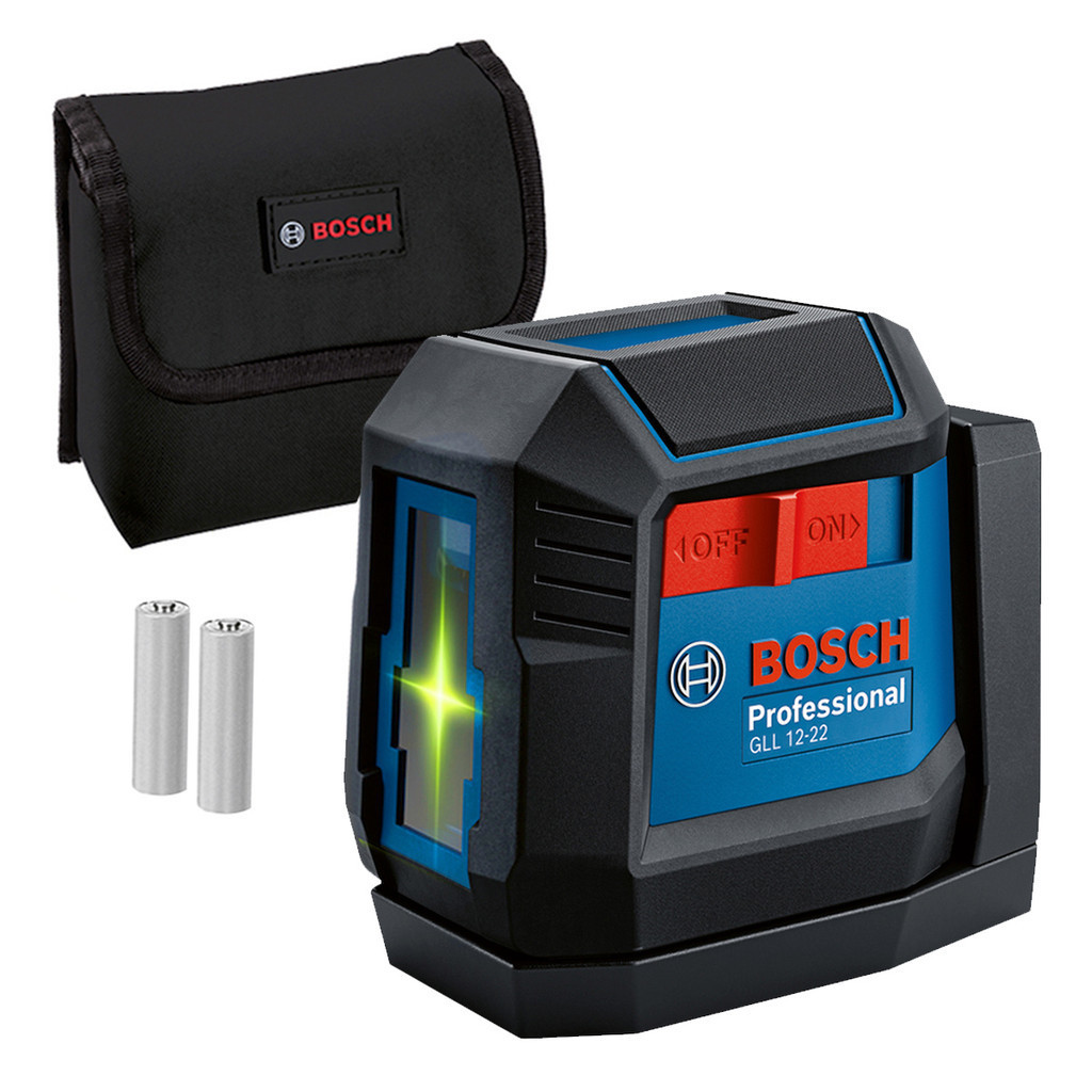 Nível Laser Verde GLL 12-22 G Bosch 12 Metros Esquadro 2 Linhas IP55 em Oferta na Shopee