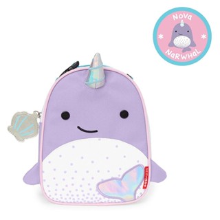 Lancheira Térmica Infantil com Zíper Zoo Baleia Narval Skip Hop em Oferta na Shopee
