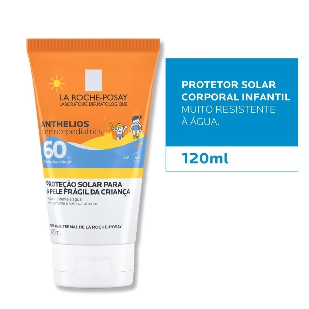 Protetor Solar Anthelios Dermo-Pediatrics FPS60 120ml em Oferta na Shopee