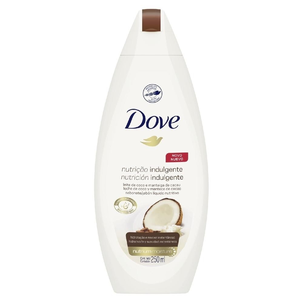 Sabonete Liquido Dove Nutricao Leite de Coco e Manteiga de Cacau 250ml - Beauty