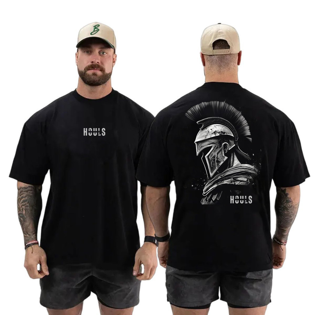 Camiseta Oversized Spartano Musculação Grande Algodão Streetwear Treino Academia Betrês
