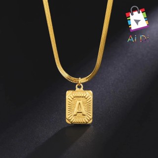 Colar de Pingente com Letra Inicial - Alfabeto Jóias para um Toque Personalizado em Oferta na Shopee