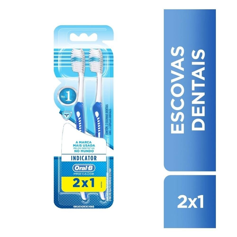 Escova Dental Oral-B Indicator Plus 35 2 Unidades em Oferta na Shopee