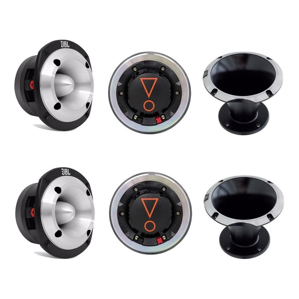 Kit 2 Driver JBL D405 Trio-X 160W + 2 Corneta JBL HL14-50 + 2 Super Tweeter ST400 Trio 150W