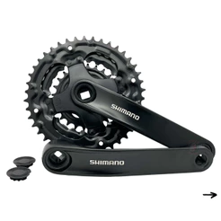 PEDIVELA SHIMANO TOURNEY FC-TY301 175MM PONTA QUADRADA - COROAS 42/34/24 - 3X7V / 3X8V