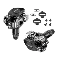 PEDAL CLIP SHIMANO PD-M505 PRETO S/ REFLETOR C/TACO SH51 - MTB