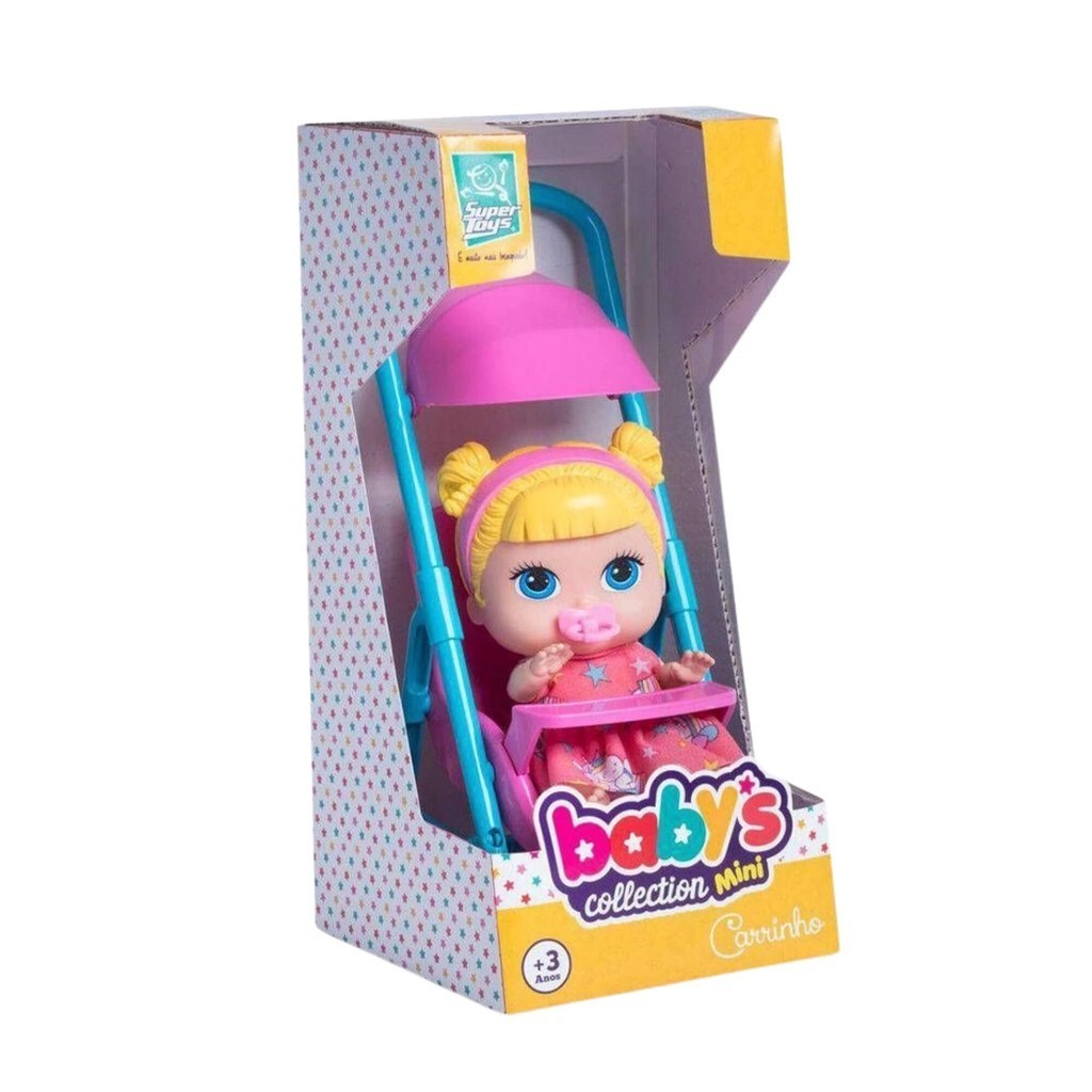 Boneca Babys Collection Mini Carrinho Super Toys - 338 em Oferta na Shopee