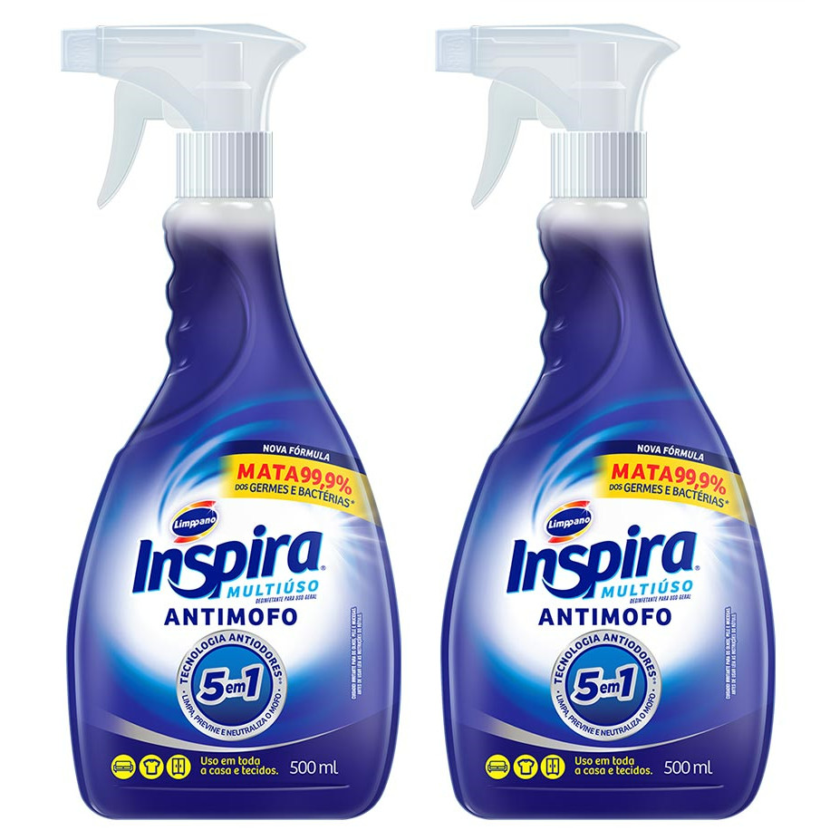 Kit 2 unidades Spray Antimofo Limppano Desinfetante 5 em 1 em Oferta na Shopee