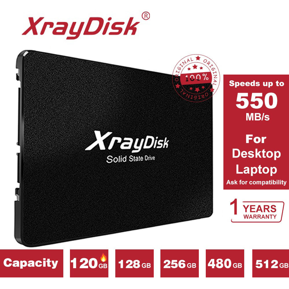 ssd xraydisk 120gb 240gb 1TB 2.5'sata iii 100 % Para Novo Computador