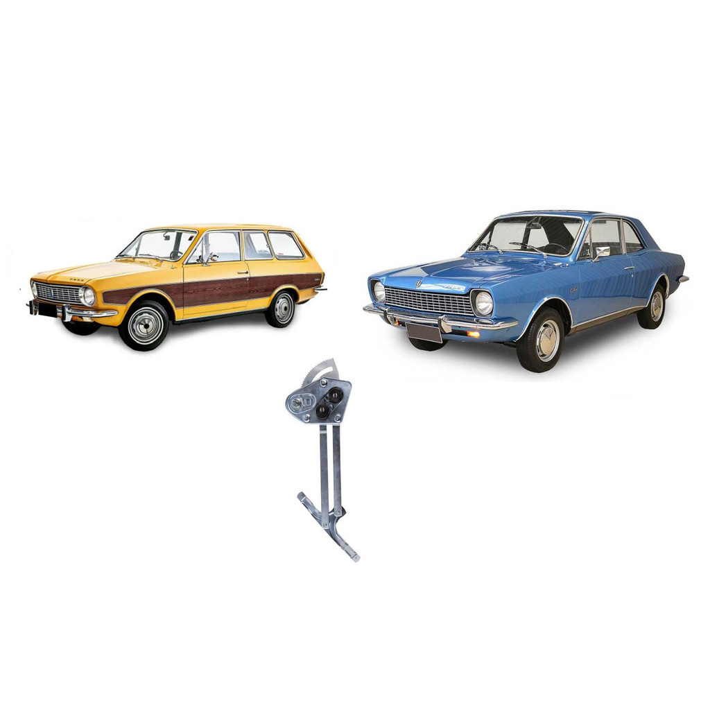 Maquina de Vidro Manual Belina 1972 a 1977 Corcel 1972 a 1978 Dianteira 2 e 4 Portas Lado Esquerdo