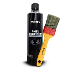 Kit Limpeza Automotiva - Pincel + Pneu Pretinho